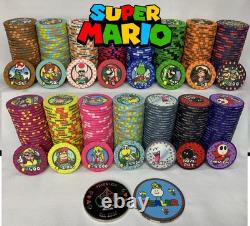 300 Ceramic Mario Themed Poker Chips (build Your Set) Read Description