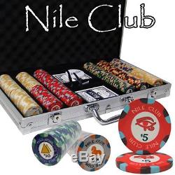 300 Ct Custom Breakout Nile Club Poker Chip Set