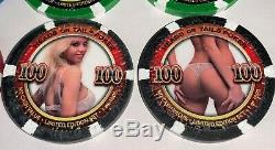 300 Paulson HEADS OR TAILS Sexy Limited Edition Poker/Casino Chip Set RARE/HTF