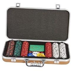 -300 Piece 14 Gram Clay Composite Poker Chip Set with Case. 300 Chip Set