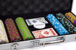 300 Piece The Mint 13.5 Gram Clay Poker Chip Set with Aluminum Case (Custom) New