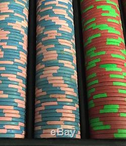 300 Town Tavern Casino Chips Las Vegas Nevada Set PAULSON Top Hat Cane Clay