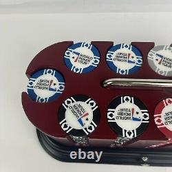 300 pieces World Poker Tour Spinning Card And Chip Set Very Good Condition