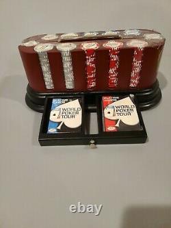 300 pieces World Poker Tour Spinning Card And Chip Set use