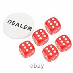 300Pcs/Set Poker Chips Set With Aluminum Case Dice Poker Playing Cards Supply
