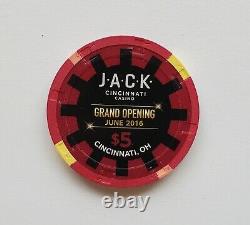 300pc. Paulson THC Jack Cincinnati Real Clay Casino Chip Set -NO RESERVE