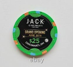 300pc. Paulson THC Jack Cincinnati Real Clay Casino Chip Set -NO RESERVE