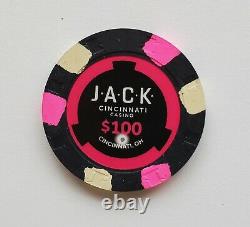 300pc. Paulson THC Jack Cincinnati Real Clay Casino Chip Set -NO RESERVE