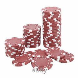 300pcs 11.5g Poker Chips Set With Aluminum Case Dice Poker Playing Cards Fun Toy