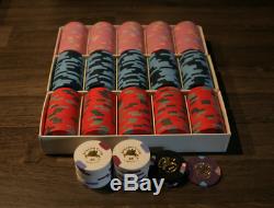 325 AVALON Poker Chips Paulson Cash Game Set RARE Casino Jeton Clay