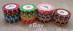 (37) Bud Jones R4 Roulette Manufacturer Color Sample Chip Set Casino Poker Wheel