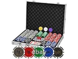 4 EVER WINNER Poker Chip Set 500PCS Professional Poker Set 11.5 Gram Casino C