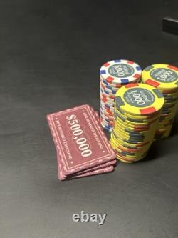 400 Ceramic Poker Chip Set Comes With Copac Cards and 20 Plaques