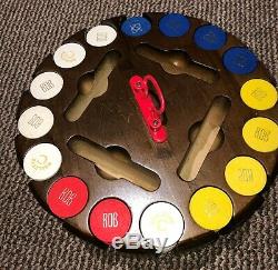 400 Paulson clay poker chip set with chip carousel