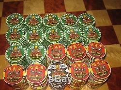 400 Poker Chip Set Porter House Casino, Moses Lake, WA. New Chipco Chips Rare
