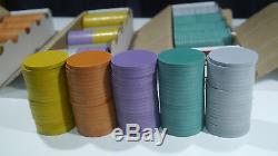 425 chip ASM / CPC Blank Mold solid color poker tournament chip set