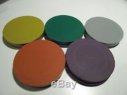 425 piece ASM Blank Mold blank clay poker chips tournament chip set