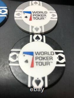 440 piece World Poker Tour Chip Set Rotating base with Handle