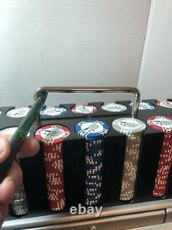 440 piece World Poker Tour Chip Set Rotating base with Handle