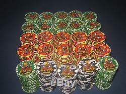 497 Poker Chip Set Porter House Casino, Moses Lake, WA. New Chipco Chips Rare