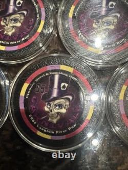 $5 PIONEER CASINO 6 Chip Set POKER CHIP LAUGHLIN NEVADA RIVER RUN CARNIVAL 2006
