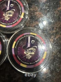 $5 PIONEER CASINO 6 Chip Set POKER CHIP LAUGHLIN NEVADA RIVER RUN CARNIVAL 2006