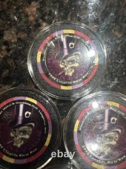 $5 PIONEER CASINO 6 Chip Set POKER CHIP LAUGHLIN NEVADA RIVER RUN CARNIVAL 2006