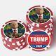 50 Piece Set! Trump 2024 Christmas Composite Poker Chips Double Sided