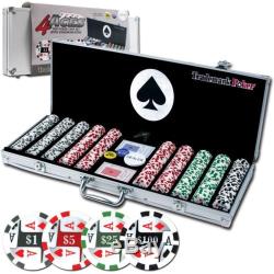 500 11.5g 4 Aces Poker Chip Set with Aluminum Case