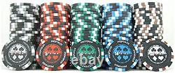 500 13.5G Pro Poker Clay Poker Chip Set Casino Quality Clay Poker Chips with D