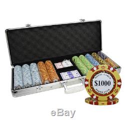 500 14g Monte Carlo Poker Club Clay Poker Chips Set Custom Build