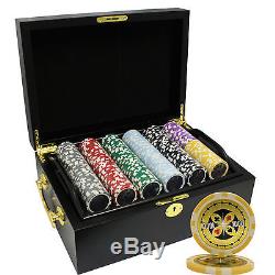 500 14g Ultimate Clay Poker Chips Set Mahogany Case Custom Build