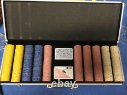 500 Chip All-In Clay Set. Heavy 10.22 Weight Per Chip and new 2 Deck Copag Set