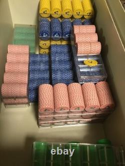 500 Chip All-In Clay Set. Heavy 10.22 Weight Per Chip and new 2 Deck Copag Set