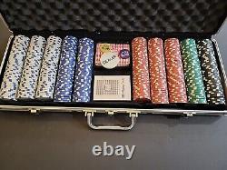 500 Chip Monte Carlo Poker Set with Aluminum Locking Case FAT CAT by GLD Products