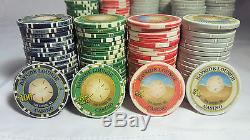 500 Chipco Poker Chip Set Real Casino Bayside Lounge Oak Harbor Blackjack Lot