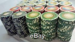 500 Chipco Poker Chip Set Real Casino Bayside Lounge Oak Harbor Blackjack Lot