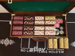500 Chips Poker Set- 400 x PAULSON PRIVATE CARDROOM NCV CHIPS, 100 x $5 PHARAOH'S