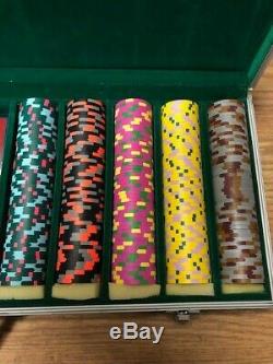 500 Complete Classic Top Hat and Cane Paulson Poker Chip Set VERY HARD TO GET