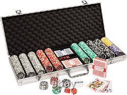 500 Count Ace Casino Poker Set 14 Gram Clay Composite Chips with Aluminum Case