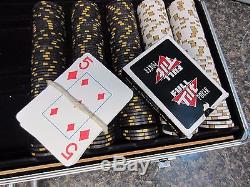 500 Count Aluminum Case Nevada Jack Poker Chip Set 838369458