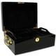 500 Count Black Mahogany Wooden Poker Chips Set Storage Case New