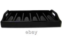 500 Count Black Mahogany Wooden Poker Chips Set Storage Case New