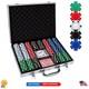 500-Count Casino Quality Poker Chip Set with Aluminum Case for Game Nights