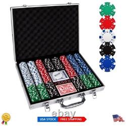 500-Count Casino Quality Poker Chip Set with Aluminum Case for Game Nights