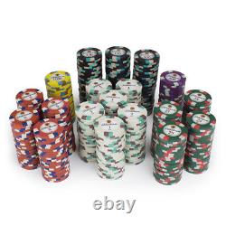 500 Count Claysmith'Showdown' Poker Chips Set in Black Aluminum Case