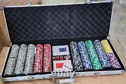 500 Count the Ultimate Poker Set, 14 Gram Clay Composite Chips with Aluminum Case