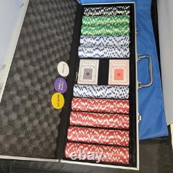 500 Count the Ultimate Poker Set, 14 Gram Clay Composite Chips with Aluminum Case