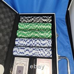 500 Count the Ultimate Poker Set, 14 Gram Clay Composite Chips with Aluminum Case