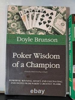 500 Ct 11.5 Gram Clay Poker Chip Set With Case And 3 Books Doyle Brunson